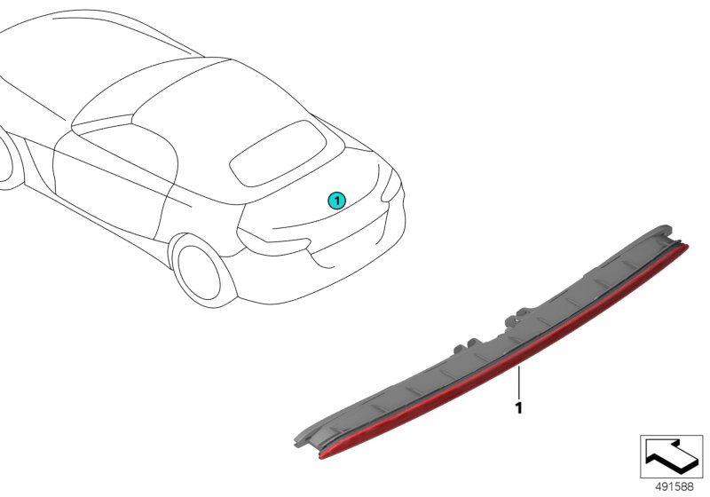 Genuine BMW 63257439015 G29 Third Stoplamp (Inc. Z4) | ML Performance UK Car Parts