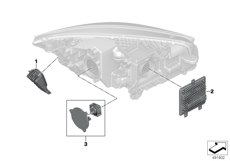 Genuine BMW 63119498495 G29 Led Module, Daytime Running Lights, Left (Inc. Z4 30i & Z4 M40i) | ML Performance UK Car Parts