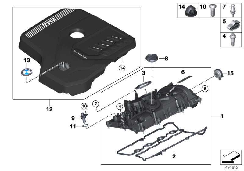 Genuine BMW 11128691778 G29 Cyl.Head Cover W/O Pressure Ctrl.Valve (Inc. Z4 20i & Z4 30i) | ML Performance UK Car Parts