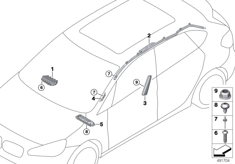 Genuine BMW 72127301295 F45 Head Airbag, Left (Inc. 220dX, 218d & 225i) | ML Performance UK Car Parts