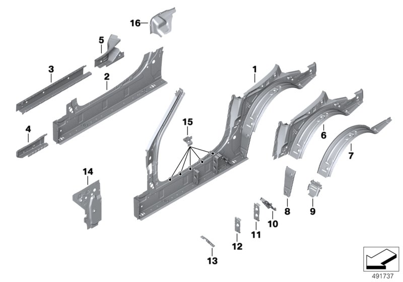 Genuine BMW 41009466223 G29 Crash Reinforcement, Left (Inc. Z4) | ML Performance UK Car Parts