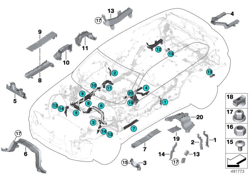 Genuine BMW 61136970107 E71 F16 Wiring Duct, Front Left (Inc. X5) | ML Performance UK Car Parts