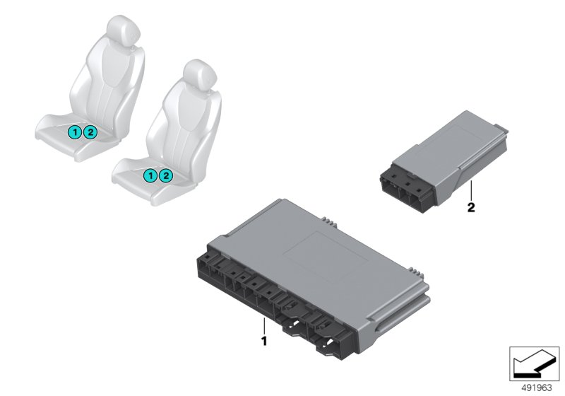 Genuine BMW 61359459448 G15 G07 Seat Module (Inc. X7 50iX, X7 M50iX & X7 M50dX) | ML Performance UK Car Parts