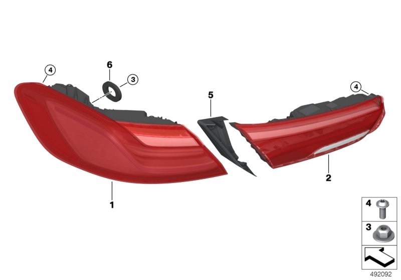 Genuine BMW 63217451770 G16 F93 G14 Tail Light Finisher, Right (Inc. 840iX, M8 & 840dX) | ML Performance UK Car Parts