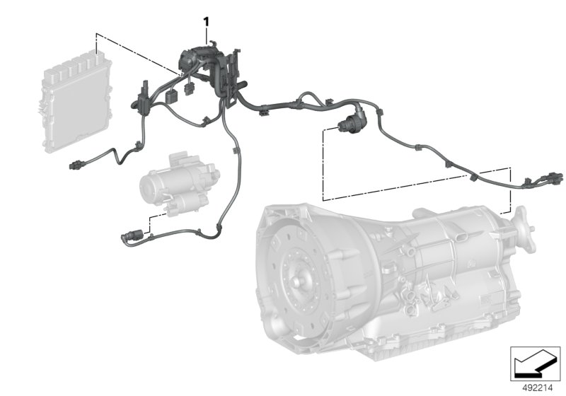 Genuine BMW 12538664897 G21 G20 G01 Wiring Harness, Engine Trans. Module 4WD (Inc. X3 M40iX, X4 M40iX & M340iX) | ML Performance UK Car Parts