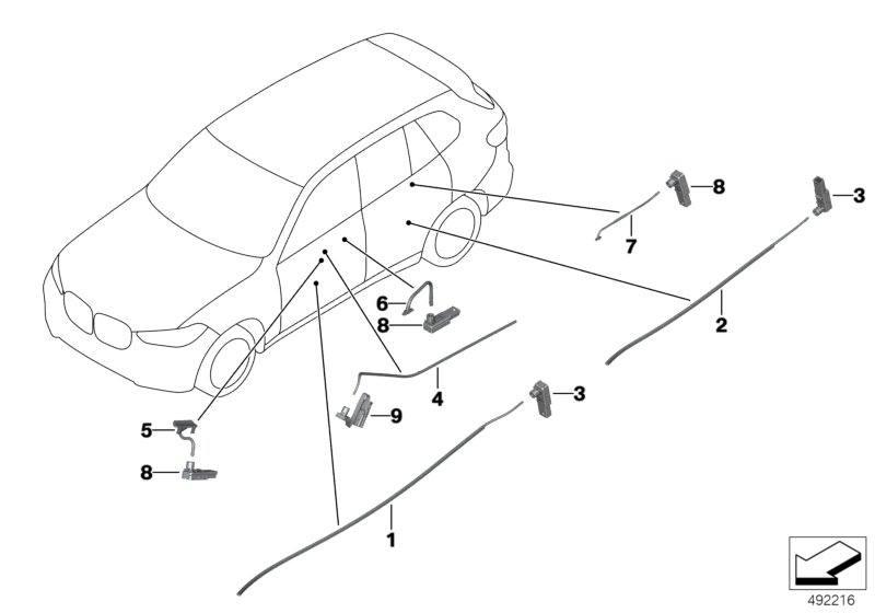 Genuine BMW 63316996398 G07 G05 G06 Optical Conductor, Contour Line Door, Ri (Inc. X5 50iX, X7 M50iX & X5 30iX) | ML Performance UK Car Parts