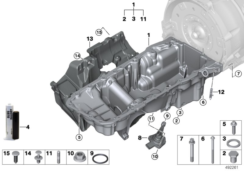 Genuine BMW 11138580128 G20 G05 G15 Oil Pan (Inc. X6 40iX, X7 40iX & 745eX) | ML Performance UK Car Parts