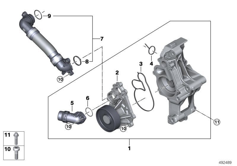 Genuine BMW 11518482258 G14 G06 G32 Connecting Branch, Coolant Line (Inc. 630iX, Z4 M40i & 640i) | ML Performance UK Car Parts