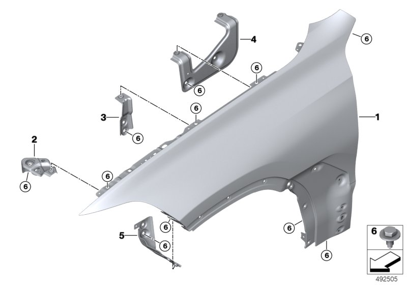 Genuine BMW 41007492364 G05 Side Panel, Front Right (Inc. X5) | ML Performance UK Car Parts