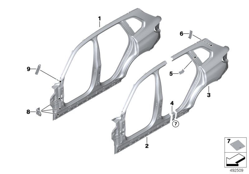 Genuine BMW 41009481391 G07 G05 G06 Bracket, Side Panel, Top (Inc. X6) | ML Performance UK Car Parts