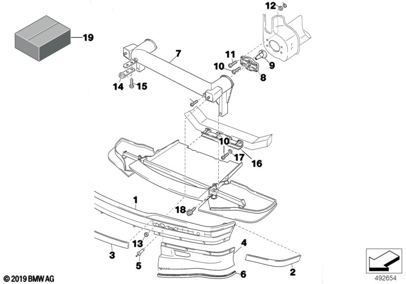 Genuine BMW 51112485944 Holder (Inc. E36 320i) | ML Performance UK Car Parts