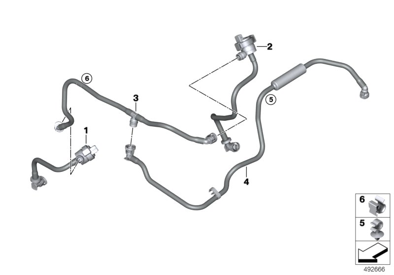 Genuine BMW 13908482821 G15 G30 G14 Fuel Tank Breather Line (Inc. 750iX, 750LiX & M850iX) | ML Performance UK Car Parts