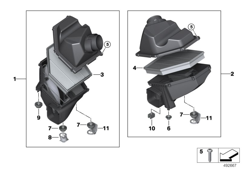 Genuine BMW 13717934479 G15 G16 G30 Intake Muffler Left ZYL. 5-8 (Inc. M550iX, ALPINA B7 & 750LiX) | ML Performance UK Car Parts