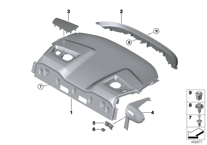 Genuine BMW 65136846838 G15 F92 F93 Speaker Cover, Storage Shelf, Rear Right B&W (Inc. 840i, M8 & 840dX) | ML Performance UK Car Parts