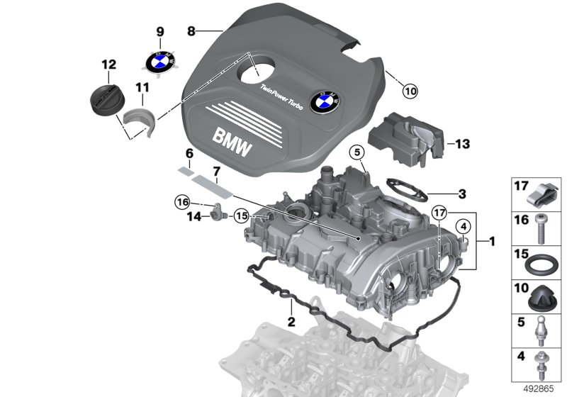 Genuine BMW 11128638458 F39 Cover For High-Pressure Pump (Inc. 225i, X1 28i & X1 20i) | ML Performance UK Car Parts