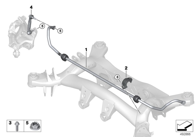 Genuine BMW 33506881582 G29 Stabilizer, Rear (Inc. Z4 M40i) | ML Performance UK Car Parts