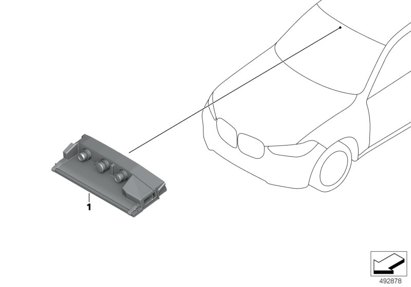 Genuine BMW 66519891537 G15 G05 G20 Kafas Camera MID (Inc. X5 40iX, 330d & 320d) | ML Performance UK Car Parts