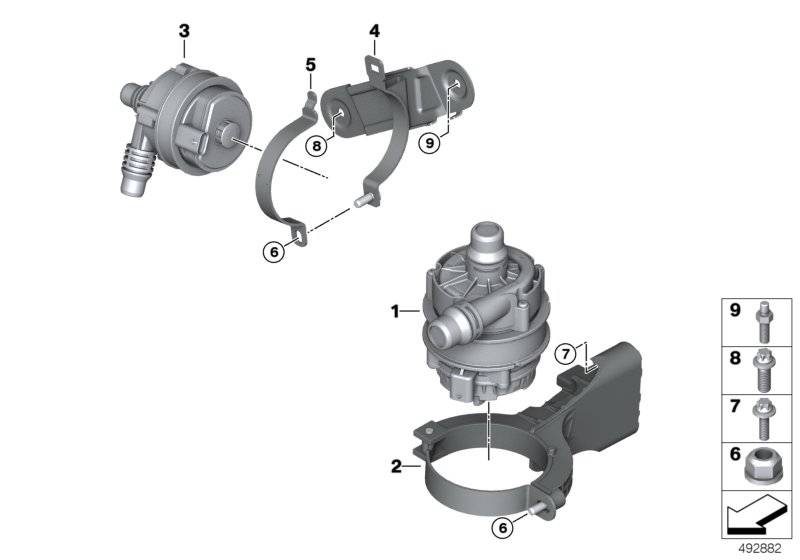 Genuine BMW 11517935181 G29 G06 G20 Bracket For Auxiliary Water Pump (Inc. X3 20iX, X4 20iX & 330i) | ML Performance UK Car Parts