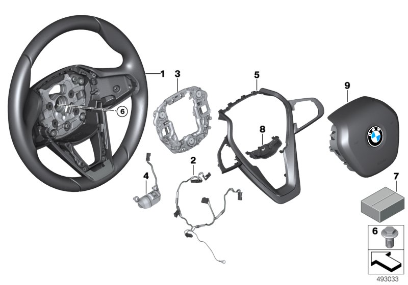 Genuine BMW 32306865003 G32 G30 G12 Sport Steering Wheel, Leather (Inc. 640iX, 730i & 540i) | ML Performance UK Car Parts