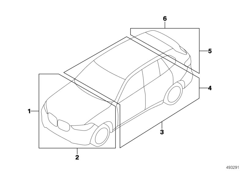 Genuine BMW 71229470944 G05 G07 Label 