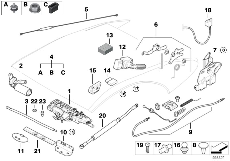 Genuine BMW 41218411130 E36 E64 Ball Pin M10X1 , D13 (Inc. Z3) | ML Performance UK Car Parts