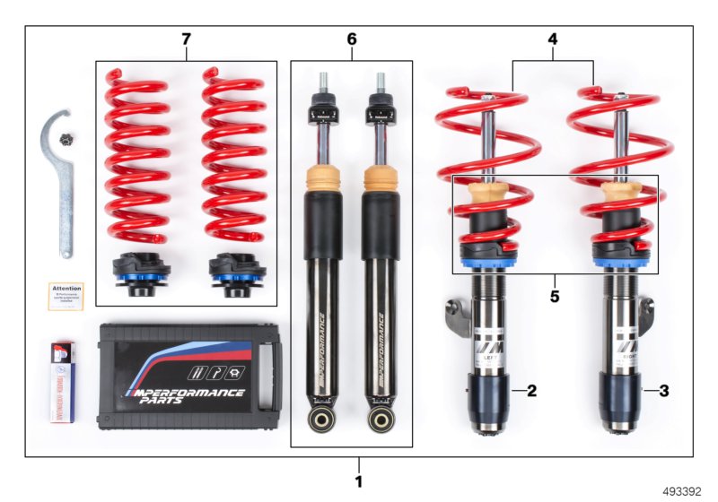 Genuine BMW 33502413033 F87 Retrofit Kit Sports Suspension M PERFORMANCE (Inc. M2 & M2 Competition) | ML Performance UK Car Parts