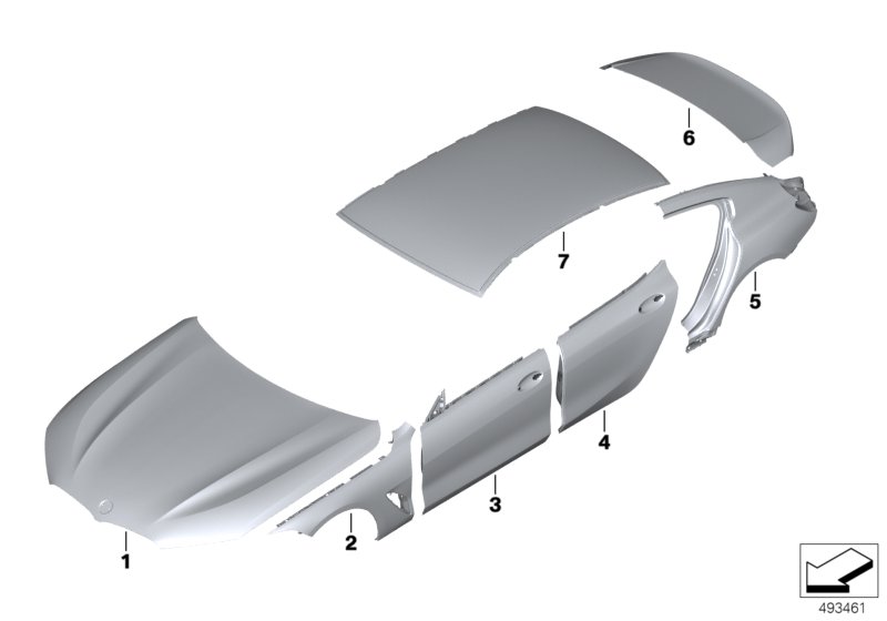 Genuine BMW 41007494285 F93 G16 Reinforcement Plate, C-Pillar, Left (Inc. 840iX, M850iX & M8) | ML Performance UK Car Parts