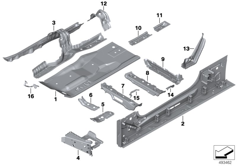 Genuine BMW 41007480901 F91 G14 Left Support (Inc. 840iX, M8 & 840dX) | ML Performance UK Car Parts