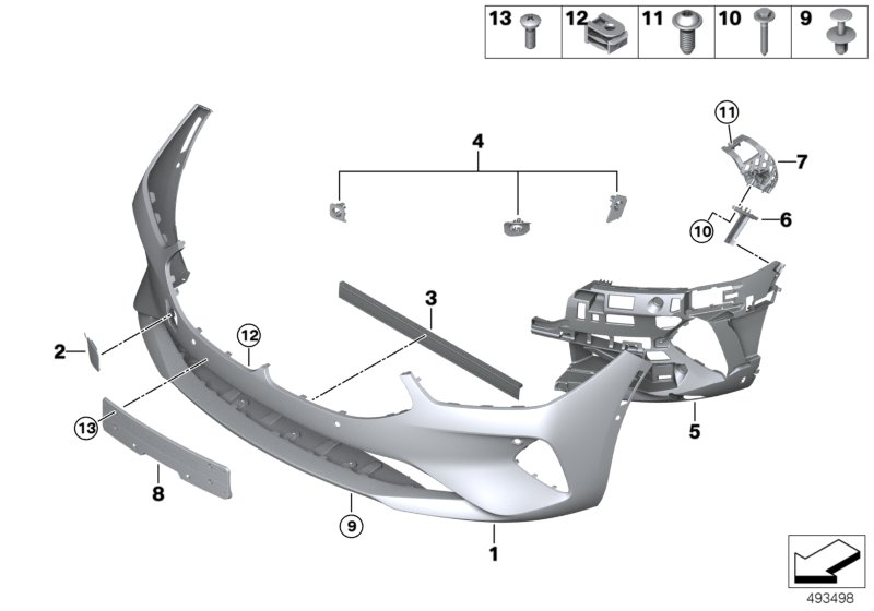 Genuine BMW 51117946658 G15 G16 G14 Spoiler Front (Inc. 840iX, 840dX & M850iX) | ML Performance UK Car Parts