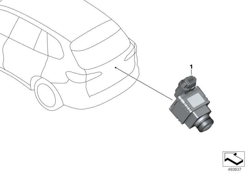 Genuine BMW 66559471212 G05 G20 G29 Reversing Camera (Inc. 320i, X7 M50iX & Z4 M40i) | ML Performance UK Car Parts