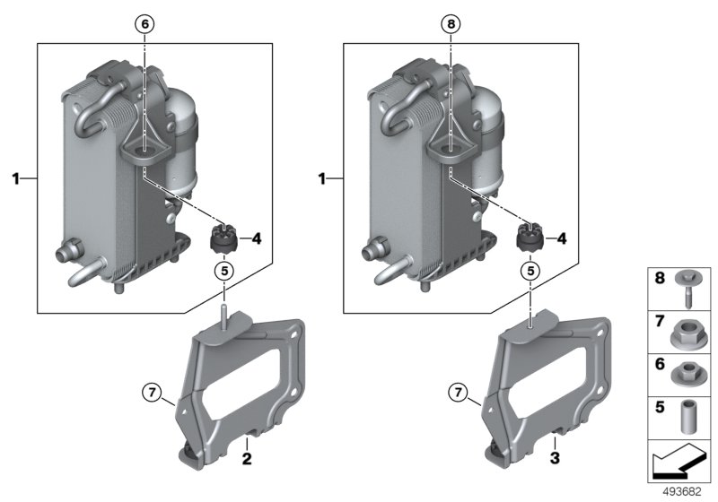 Genuine BMW 64219459462 G12 G11 G30 Bracket Condenser (Inc. 740Le, 745eX & 740LeX) | ML Performance UK Car Parts