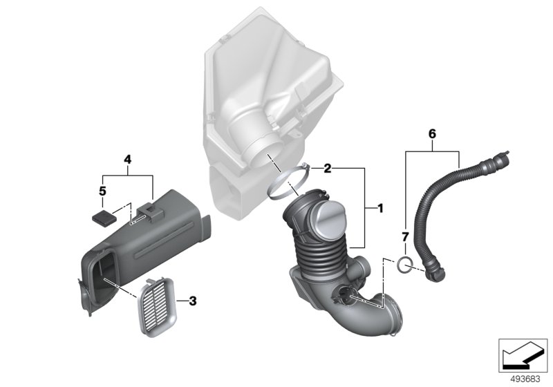 Genuine BMW 13718573140 G05 G30 G20 Pipe (Inc. X5 30dX, 740LdX & 330d) | ML Performance UK Car Parts