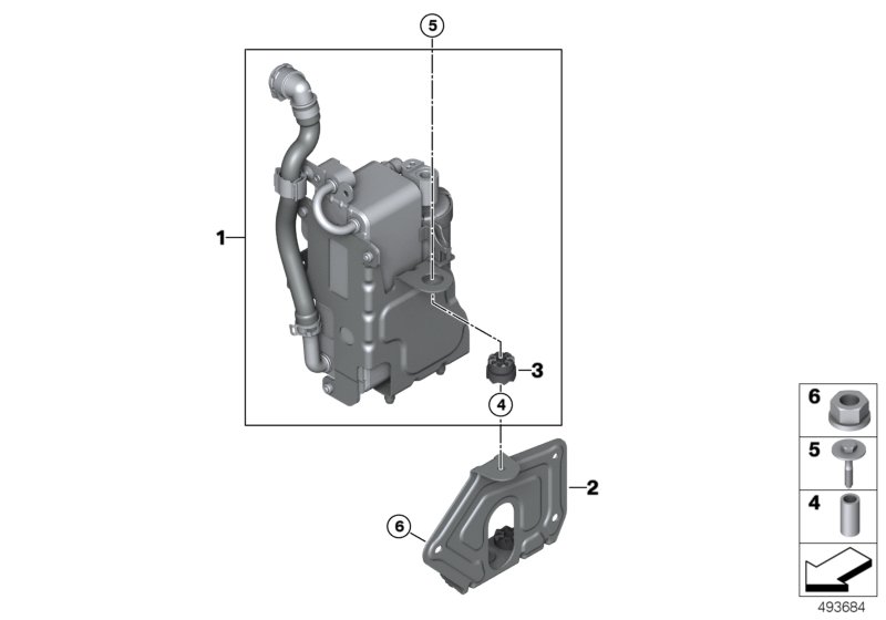 Genuine BMW 64219399989 G07 G05 G06 Bracket Condenser (Inc. X6 30iX, X5 40i & X5 40iX) | ML Performance UK Car Parts