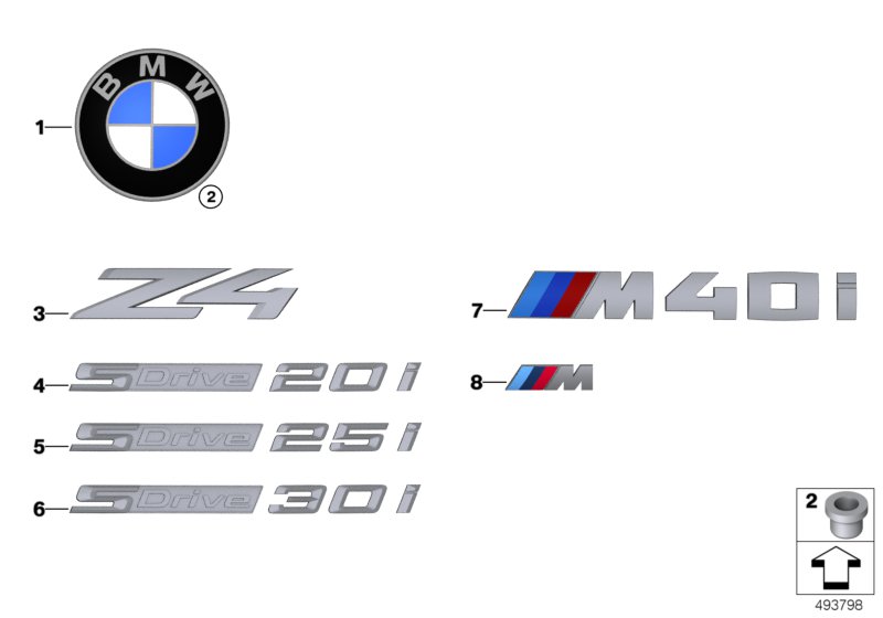 Genuine BMW 51147458229 G29 Label Z4 (Inc. Z4) | ML Performance UK Car Parts