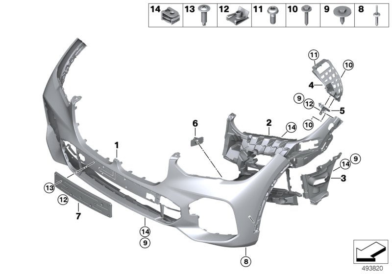 Genuine BMW 51118069241 G05 Mount For Pma Sensor, Left -M- (Inc. X5) | ML Performance UK Car Parts