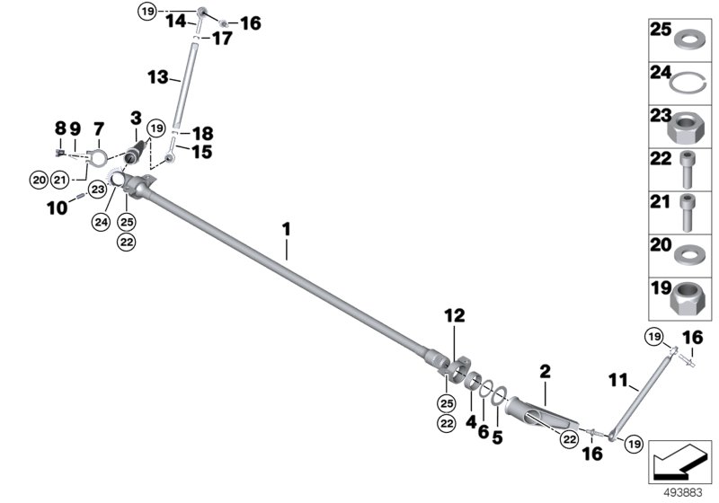 Genuine BMW 31358420474 Supporting Bracket Stabilizer (Inc. M6 GT3) | ML Performance UK Car Parts