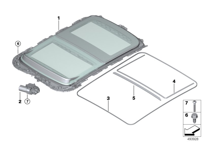 Genuine BMW 54107379621 F55 Rain Gutter Seal (Inc. Cooper ALL4, JCW ALL4 & Cooper D) | ML Performance UK Car Parts