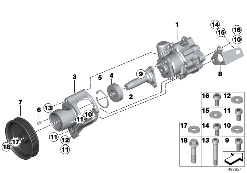 Genuine BMW 11418423192 Power Steering Pump (Inc. M6 GT3) | ML Performance UK Car Parts