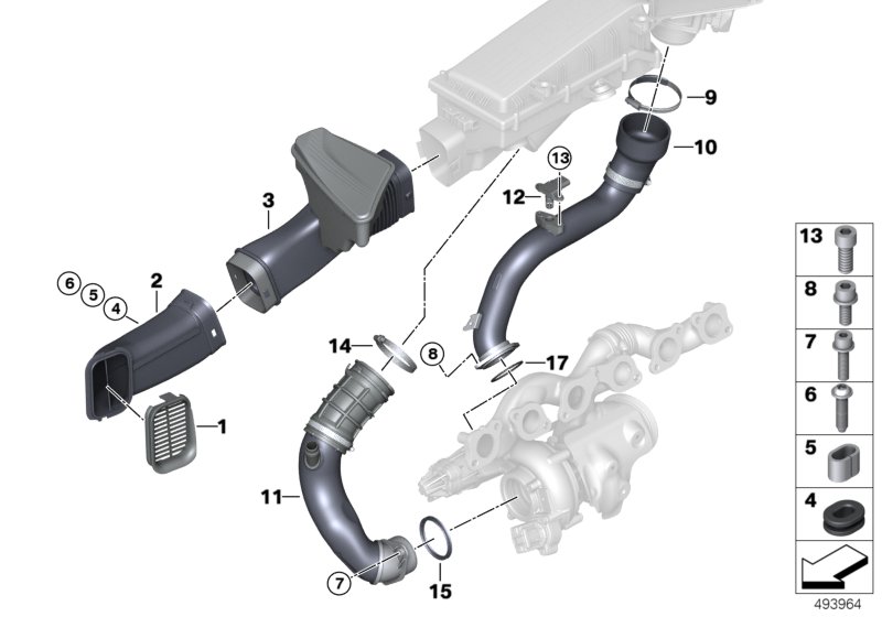 Genuine BMW 13718621870 EWB RR11 Filtered Air Pipe 45267 (Inc. M760iX, Phantom & M760LiX) | ML Performance UK Car Parts