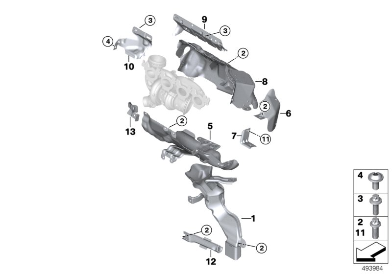 Genuine BMW 11658604706 F56 Bracket, Air-Discharge Duct Turbocharger (Inc. X2 28i, One & X1 28i) | ML Performance UK Car Parts