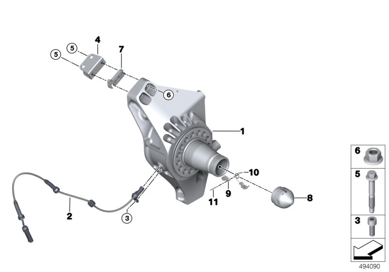 Genuine BMW 33408428640 Wheel Carrier, Rear Right EVO 2018 (Inc. M6 GT3) | ML Performance UK Car Parts