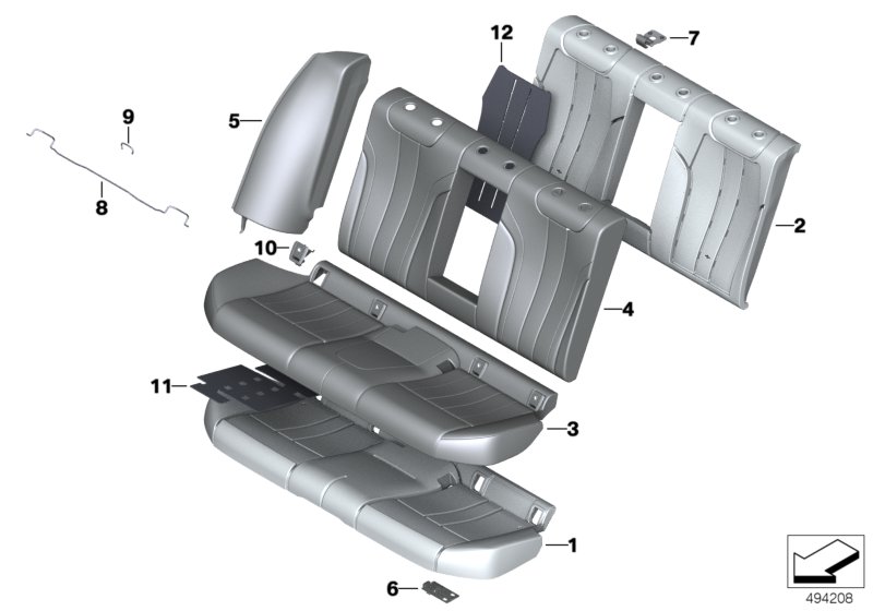 Genuine BMW 52207386033 F90 G30 Foam Section, Seat PHEV (Inc. 525d, 518d & 520dX) | ML Performance UK Car Parts