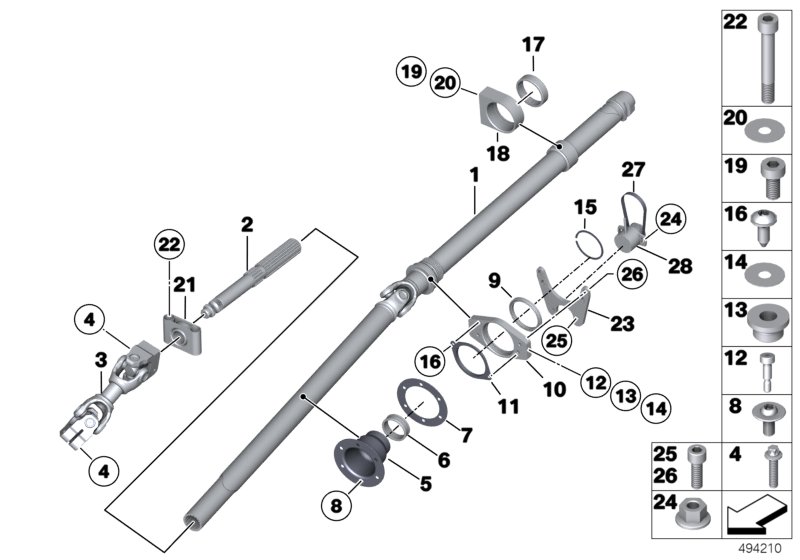 Genuine BMW 32308424828 Fit Bolt M5X12 (Inc. M6 GT3) | ML Performance UK Car Parts