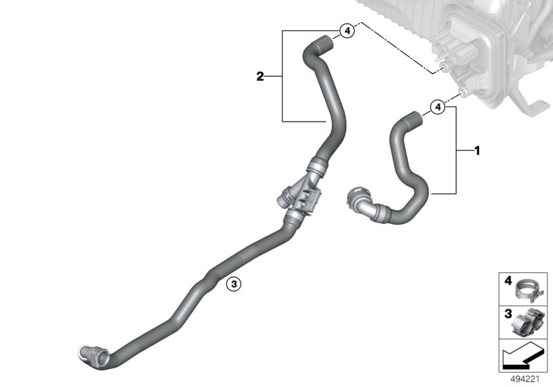 Genuine BMW 64219398952 G20 G21 Coolant Hose, Supply (Inc. 320i, 320iX & 330i) | ML Performance UK Car Parts