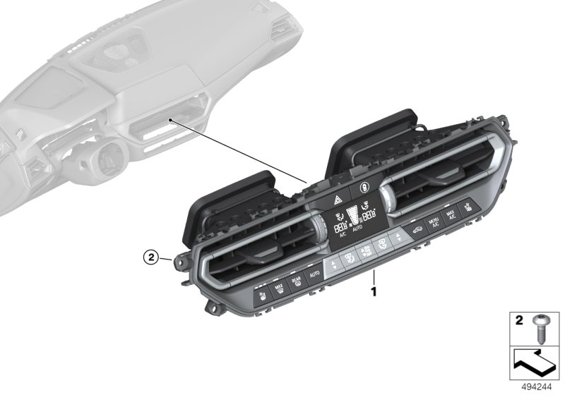 Genuine BMW 64119459480 G21 G29 G20 Automatic Air Conditioning Control (Inc. 320d, 320iX & Z4 30i) | ML Performance UK Car Parts