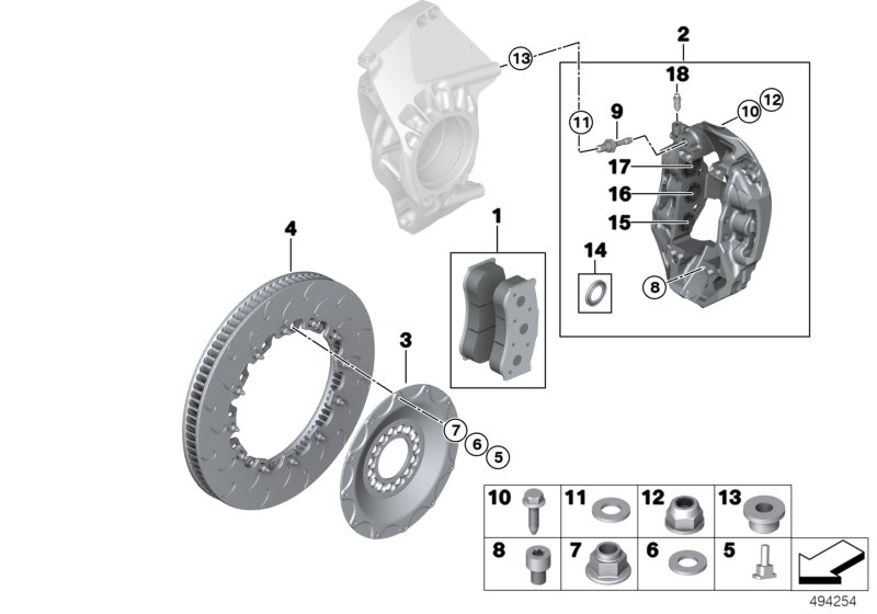 Genuine BMW 34108420058 Stud (Inc. M6 GT3) | ML Performance UK Car Parts