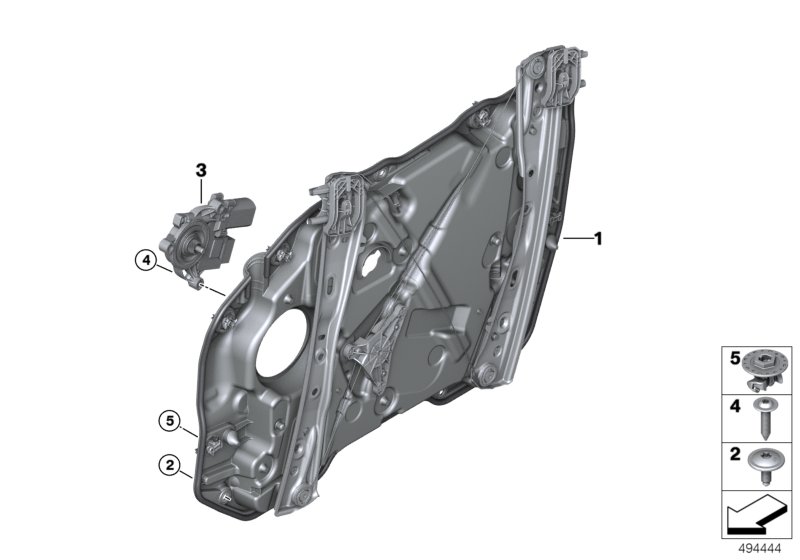 Genuine BMW 51358495869 G20 Drive For Window Lifter, Front Left (Inc. 318d, 320iX & 320i 1.6) | ML Performance UK Car Parts