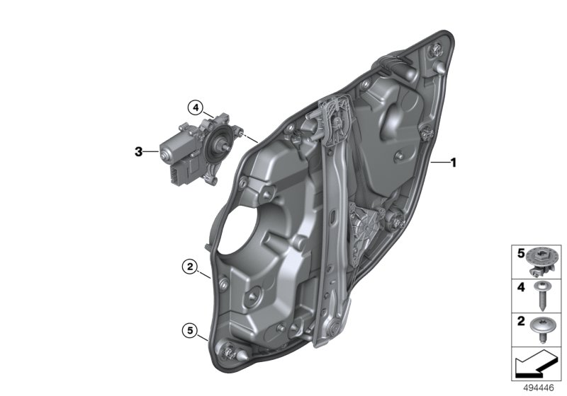 Genuine BMW 51358498856 G20 G21 Carrier, Door Rear Right (Inc. 330dX, M340iX & 330e) | ML Performance UK Car Parts