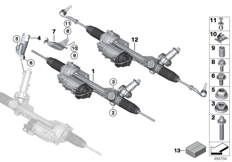 Genuine BMW 32106797242 F20 F32 F21 Asa-Bolt M10X55-10.9 (Inc. X1 23dX, 116i & 125i) | ML Performance UK Car Parts