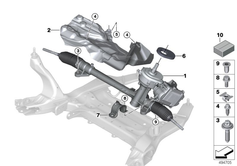 Genuine BMW 32106857930 F48 F39 Exch. Steering Box, Electr. (Inc. X1 16d, X1 28i & X2 28i) | ML Performance UK Car Parts